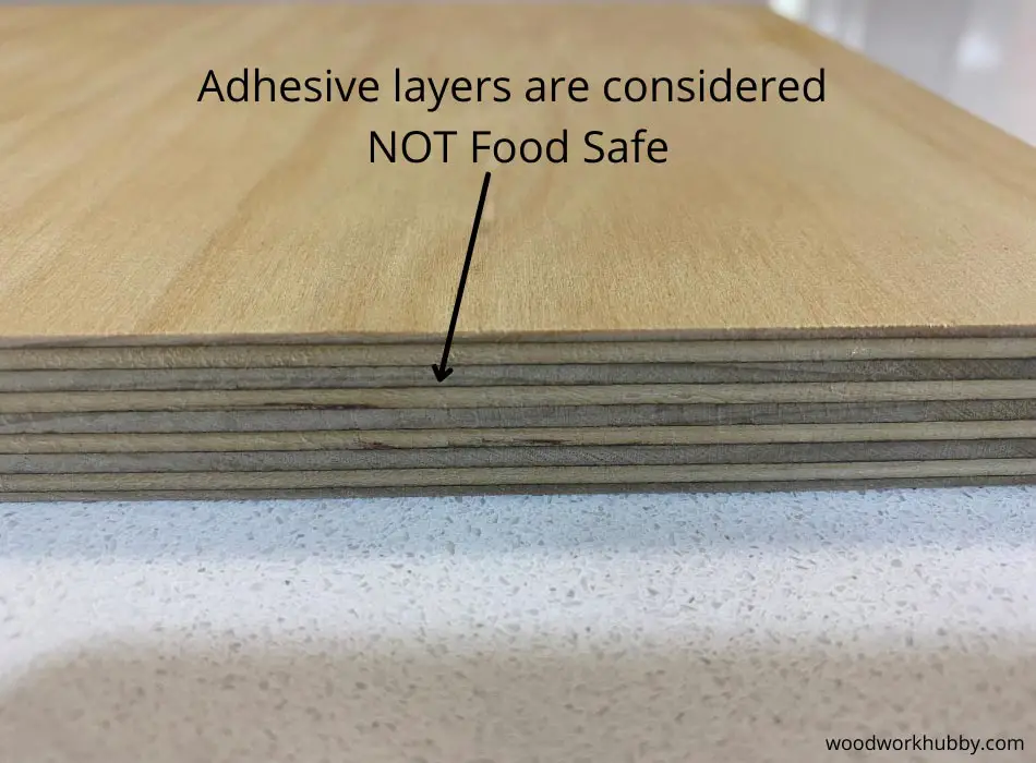 how do you seal plywood for for food